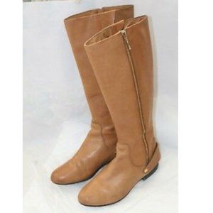 Tall leather riding boots